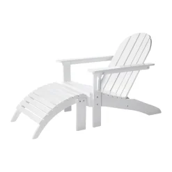 Adirondack Loungestol m. fodskammel