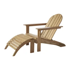 Adirondack Loungestol m. fodskammel