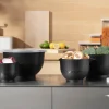 Bistro Røreskålsæt m. låg - 4 dele
