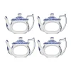 Blue Italian Servietringe - 4 stk.