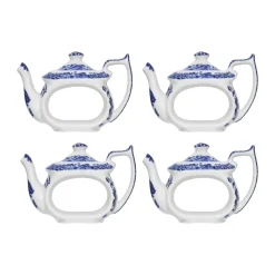 Blue Italian Servietringe - 4 stk.