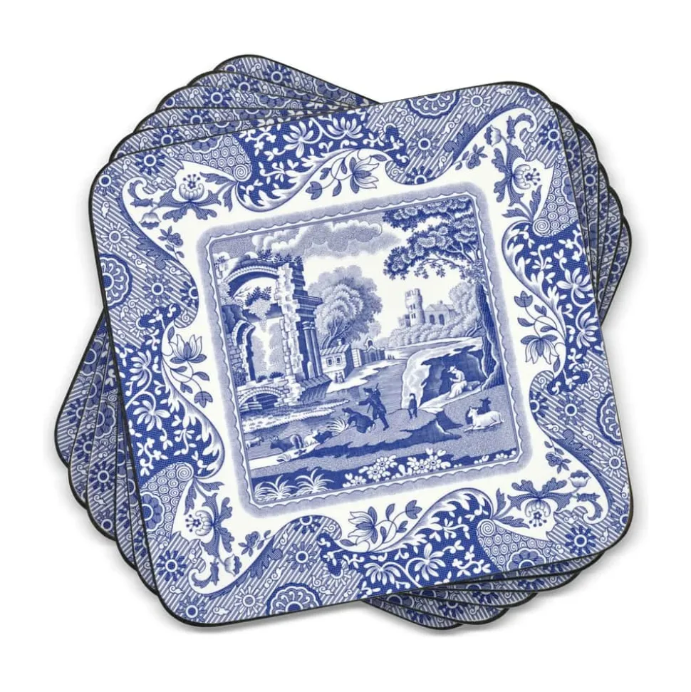 Blue Italien Glasbrikker - 6 stk.