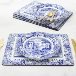 Blue Italian Dækkeserviet - 4 stk