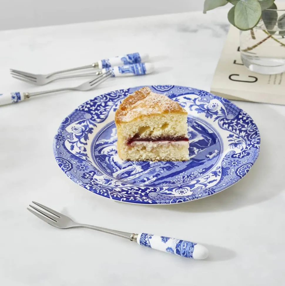 Blue Italian Kagegafler - 6 stk.