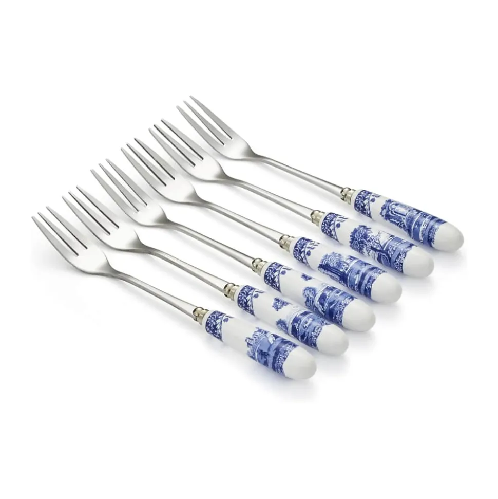 Blue Italian Kagegafler - 6 stk.
