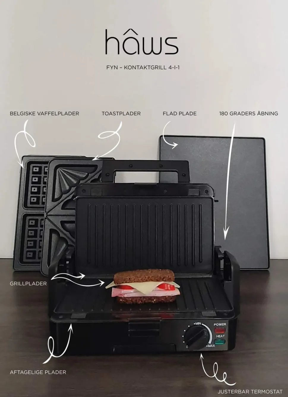 CG1200 Kontaktgrill 4-i-1