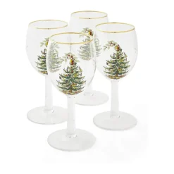 Christmas Tree Vinglas - 4 stk.