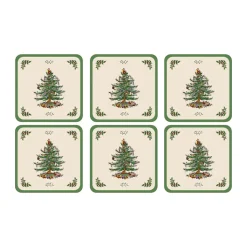 Christmas Tree Glasbrikker - 6 stk.