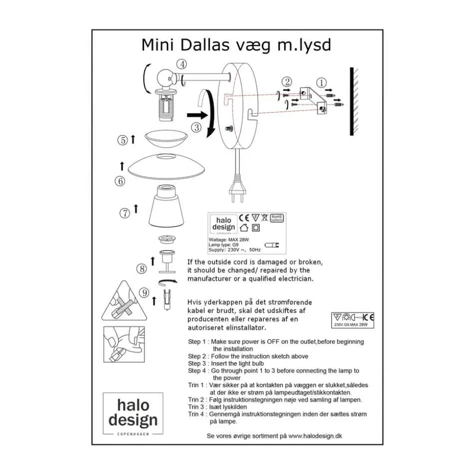 Dallas Væglampe