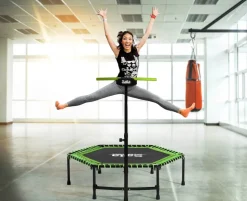 Fitness Trampolin m. håndtag