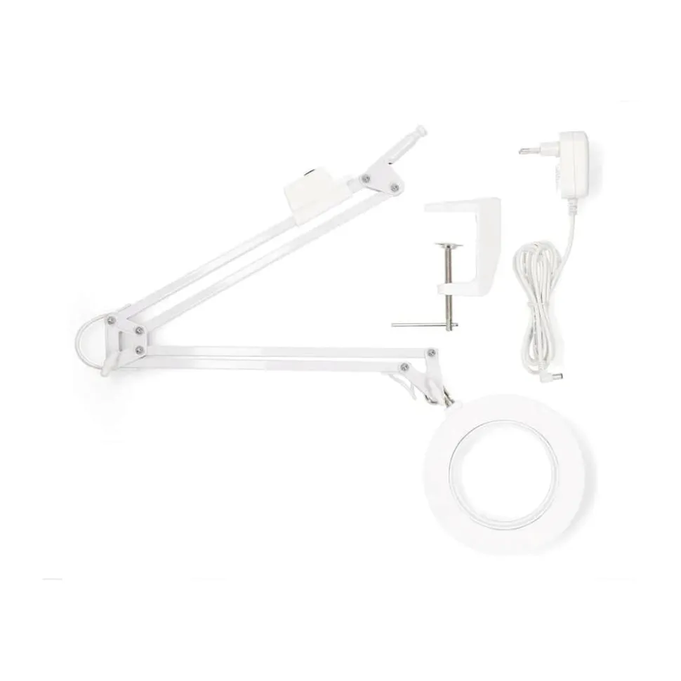 Forstørrende bordlampe