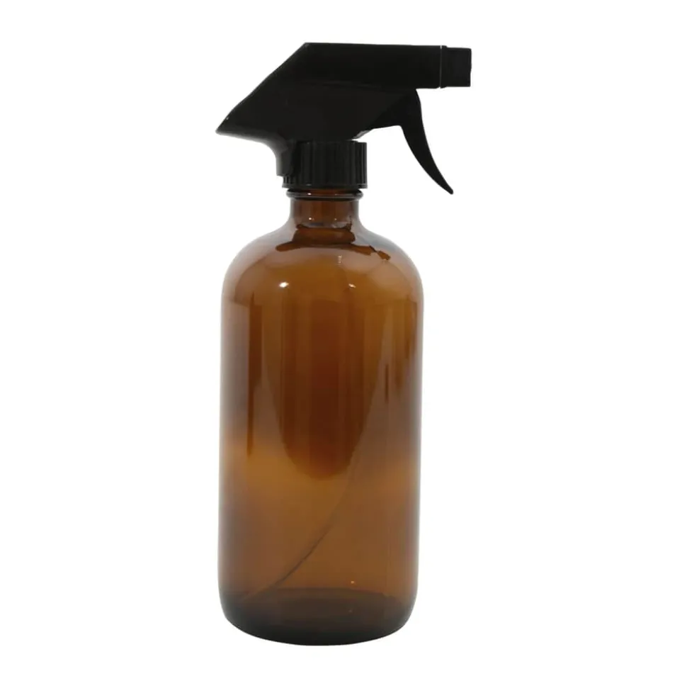 Glasflaske med spray