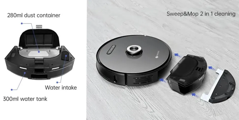 2-i-1 Robot- og moppestøvsuger M8Pro