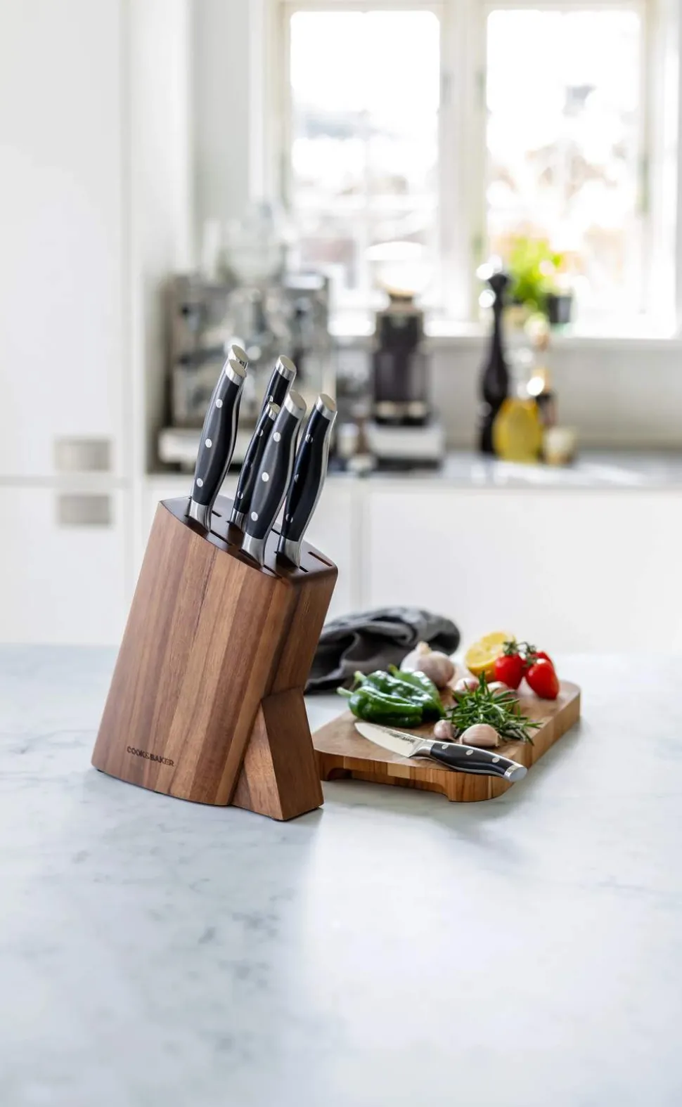 Knivblok med 7 knive