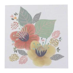 Kort med motiv af blomster