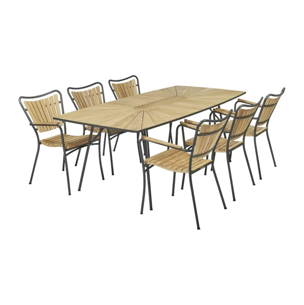 Marguerit Havemøbelsæt - 7 dele