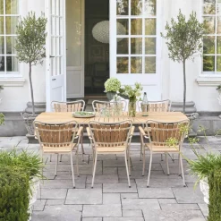 Marguerit Havemøbelsæt - 7 dele