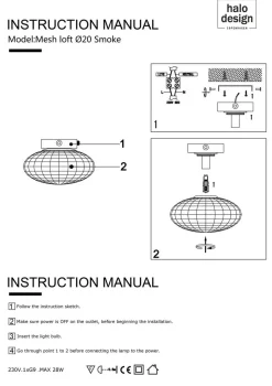 Mesh Loftlampe