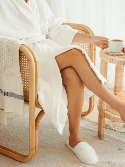 Morgenkåbe m. slippers