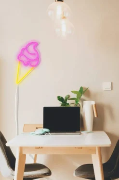 Neon LED Lampe - Isvaffel