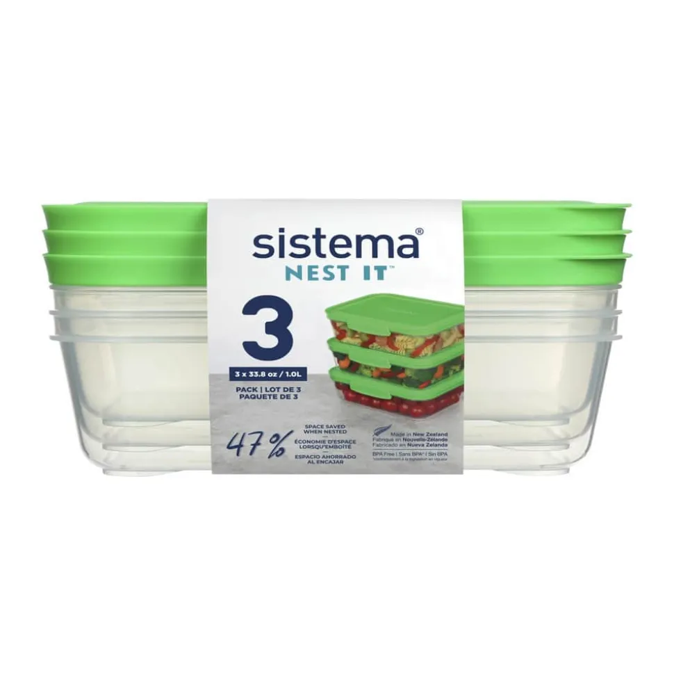 Nest It Meal Prep Opbevaringsboks - 3 stk.