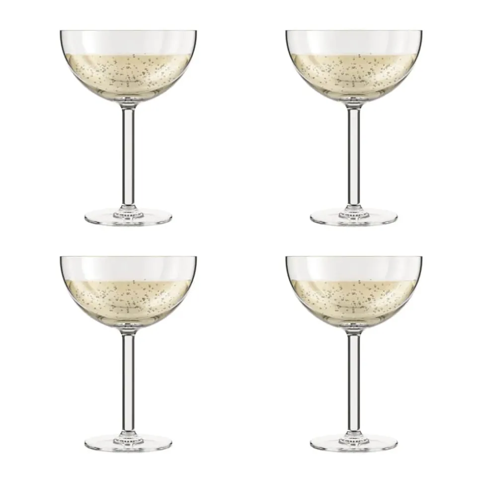 Oktett champagneskål - 4 stk.