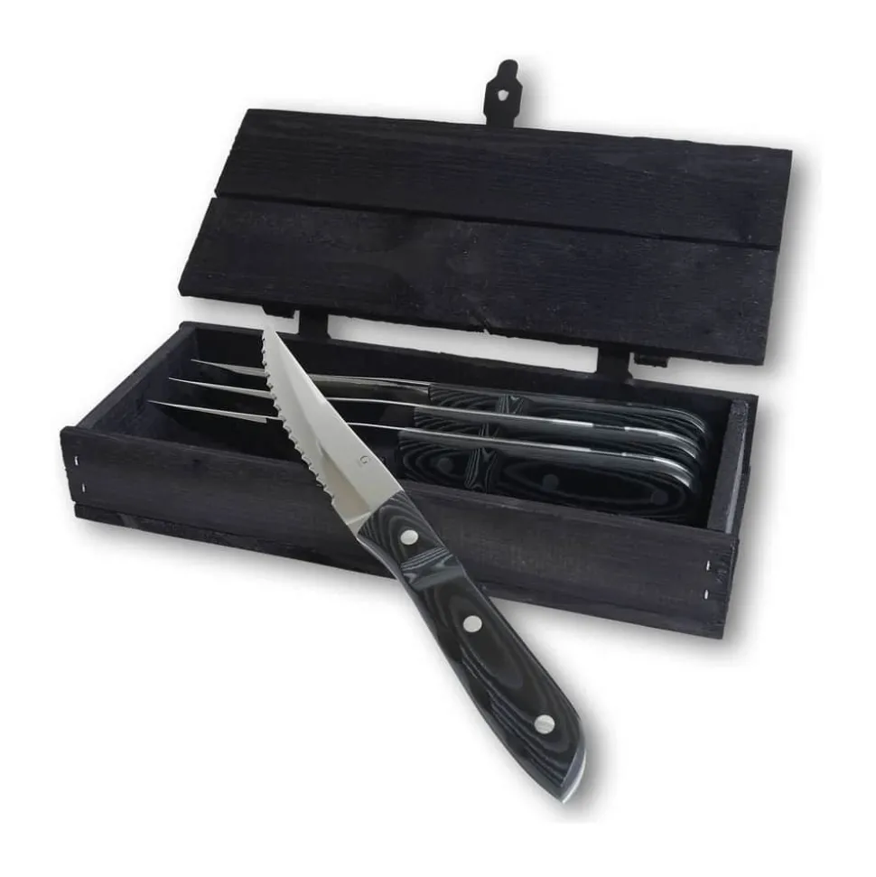 Old Farmer Micarta XL Steakkniv - 4 stk.