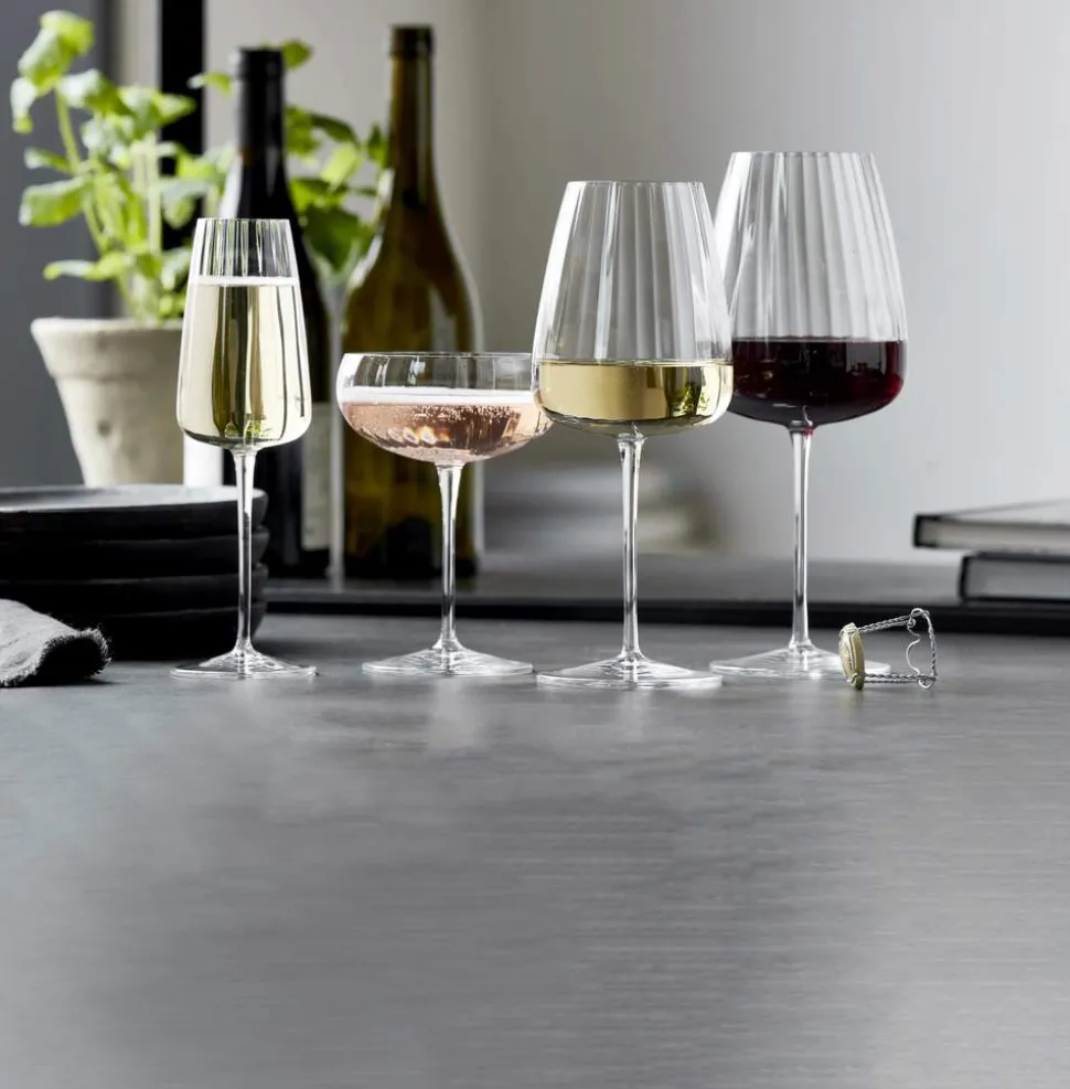 Optica Champagneskål - 4 stk.