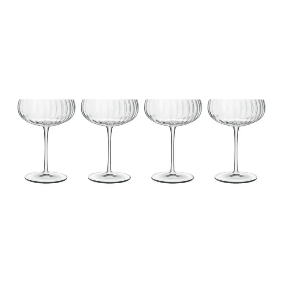 Optica Champagneskål - 4 stk.