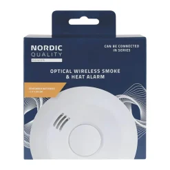 Optisk røg og varmealarm