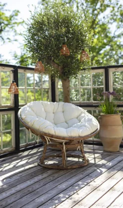 Papasan Loungestol
