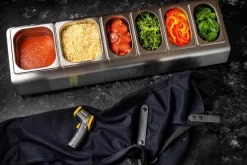 Pizzatopping-station