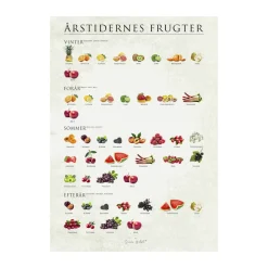 plakat - Årstidernes frugter