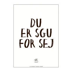 Plakat - Du er sgu sej