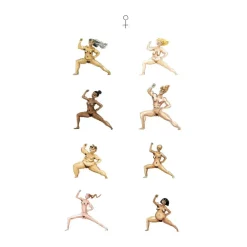 plakat - Feminists doing yoga