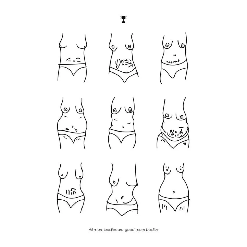 plakat - Mom bodies