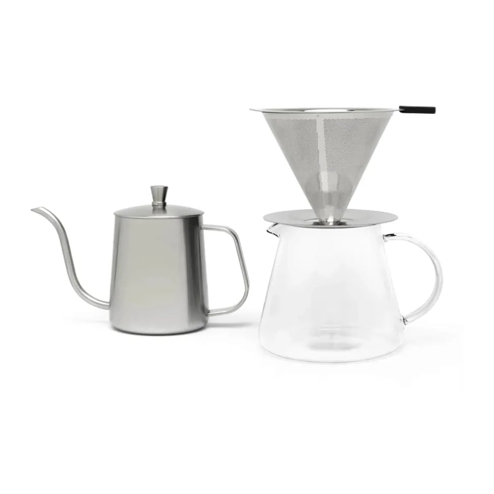Pour Over Kaffesæt - 4 dele