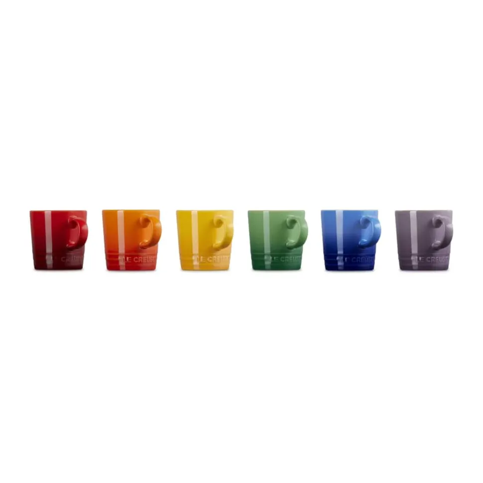 Rainbow Espressokop - 6 stk.