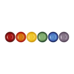 Rainbow Dyb Tallerken - 6 stk.