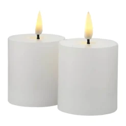 Sille Mini Genopladelig LED Bloklys - 2 stk.