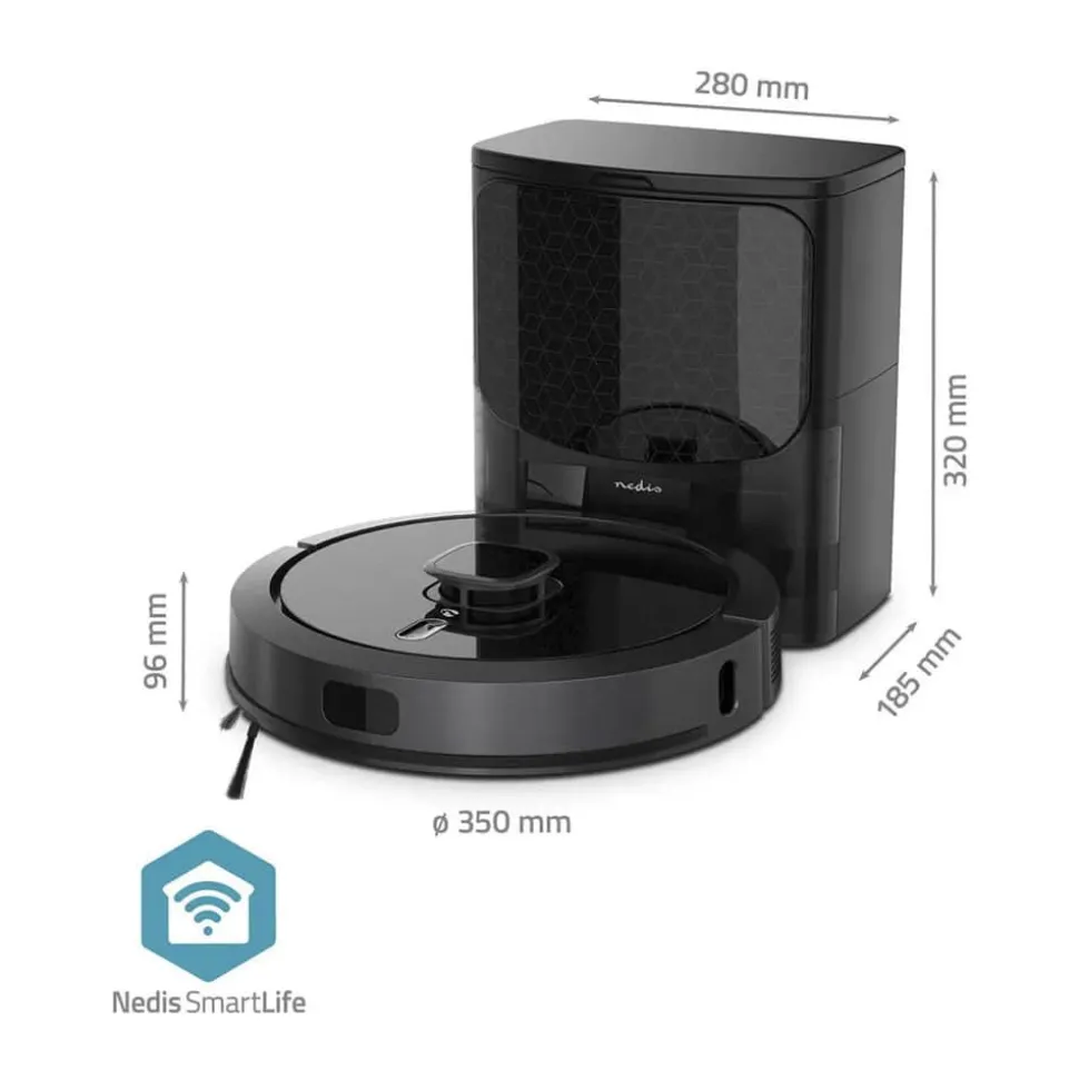 Smart Life Robotstøvsuger WIFIVCL002CBK