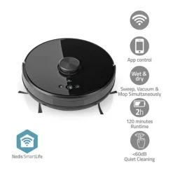 Smart Life Robotstøvsuger WIFIVCL001CBK