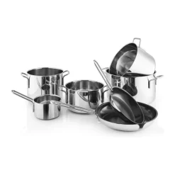 Stainless Steel Gryde- og pandesæt - 7 dele