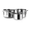Stainless Steel Grydesæt - 3 dele