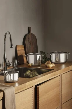 Stainless Steel Grydesæt - 3 dele