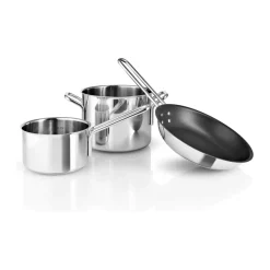 Stainless Steel Grydesæt - 3 dele