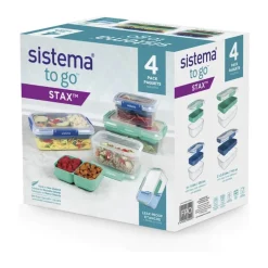 Stax To Go Madkasse Sæt - 4 dele