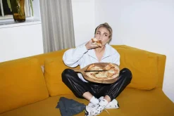 Teak Pizza/serveringsbræt
