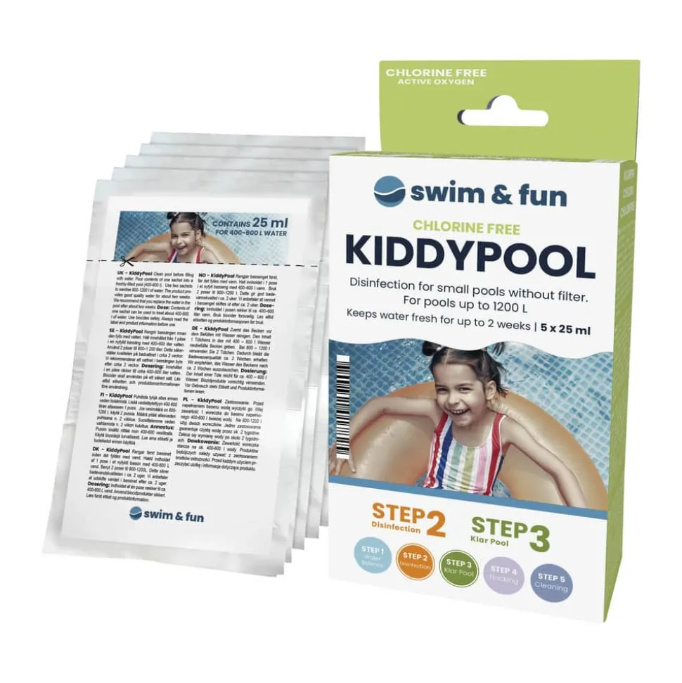Vandplejemiddel KiddyPool Klorfri - 5 stk.