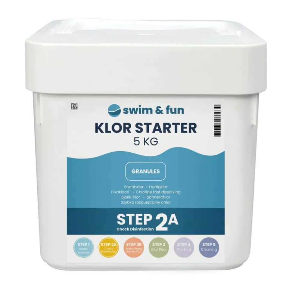 Vandplejemiddel Klor Starter